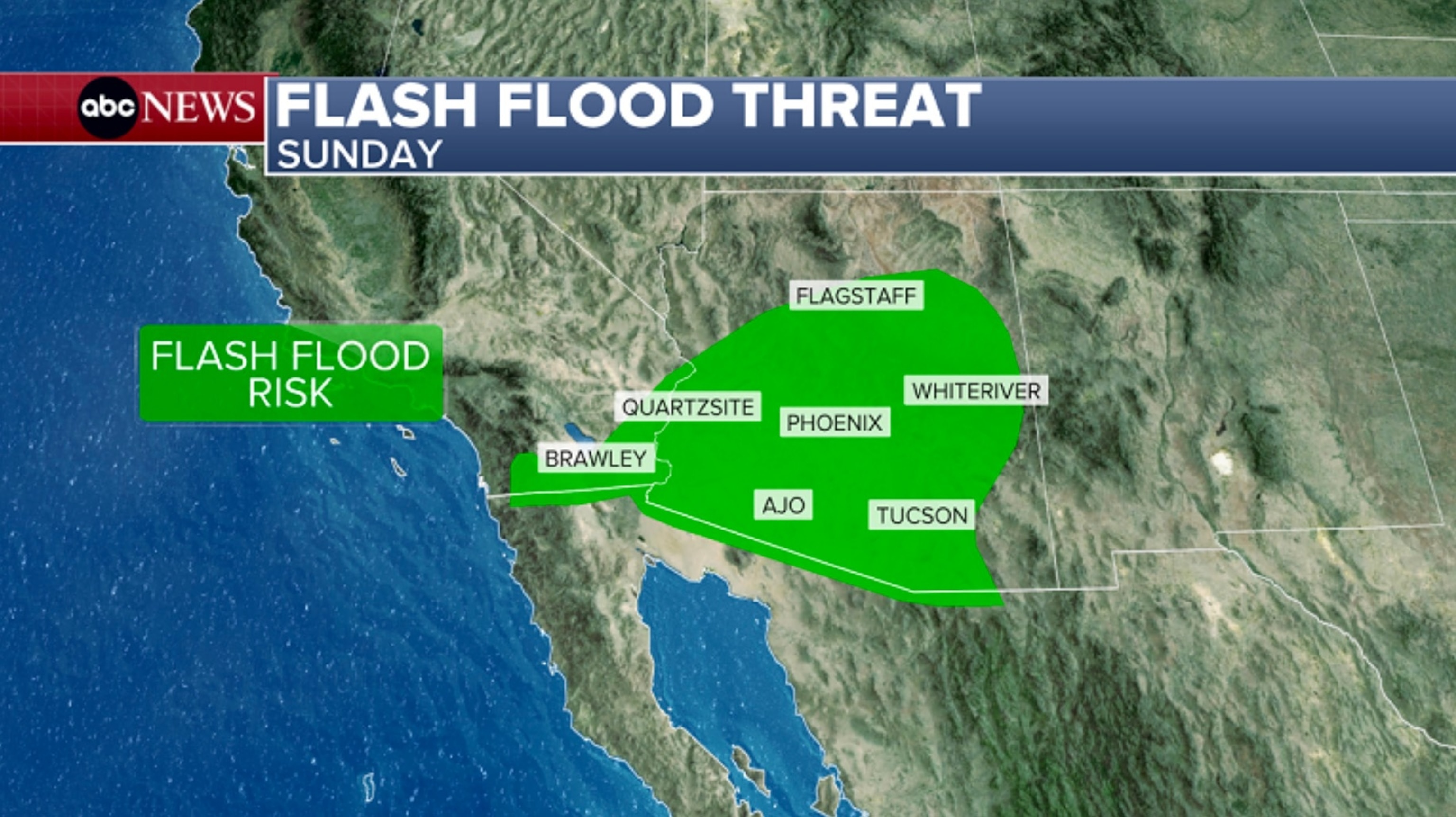 PHOTO: flash flood threat monday