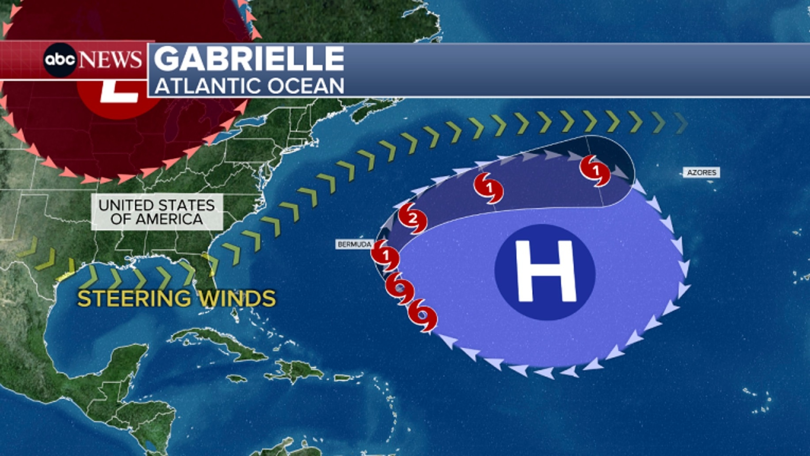 PHOTO: Gabrielle map