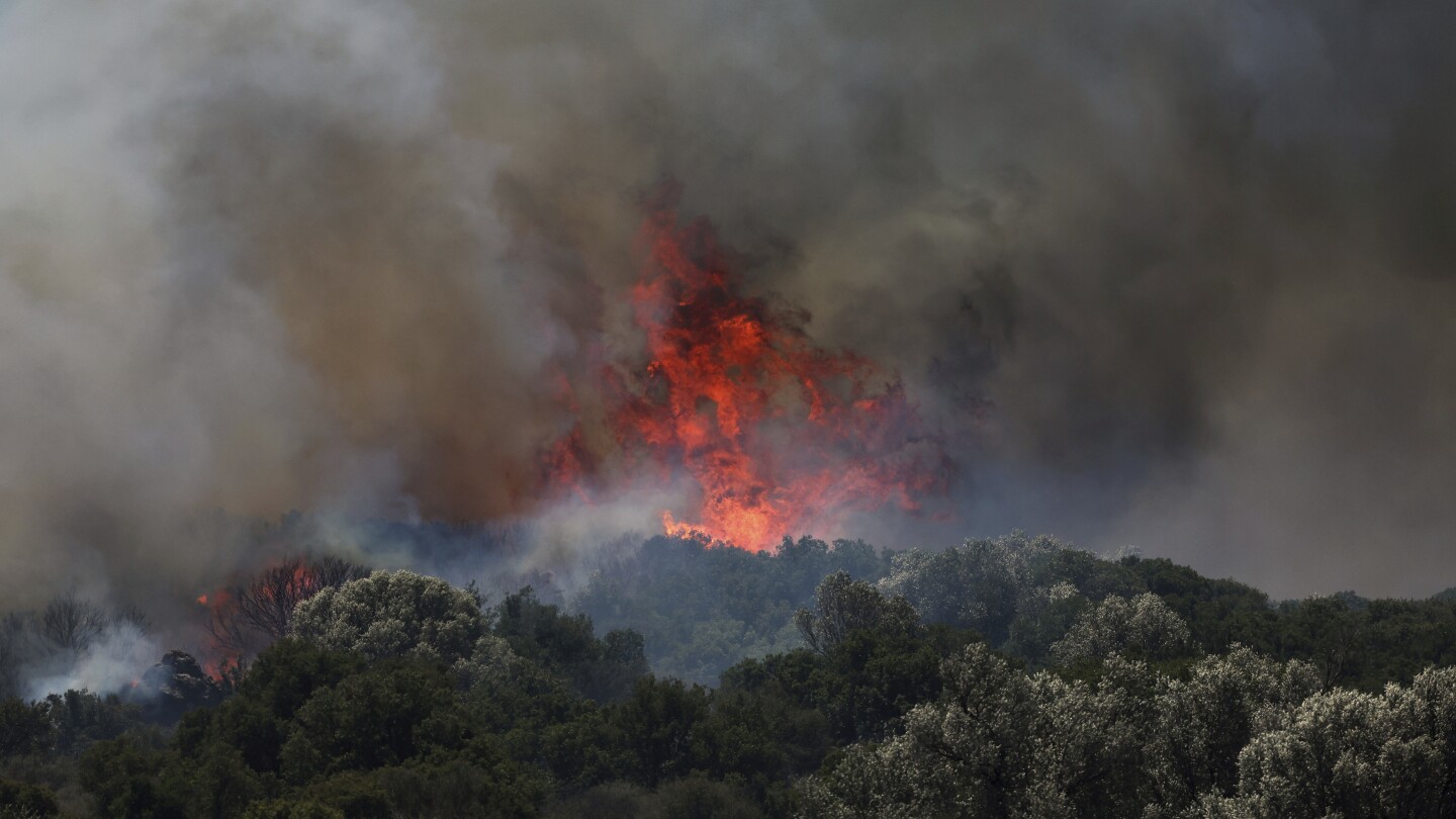 Elderly man dies as wildfires rage in Turkey, forcing evacuations and road closures